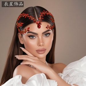 Red Rhinestone Forehead 