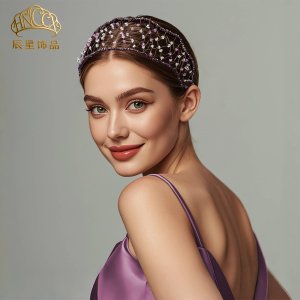 Vintage Purple Crystal H